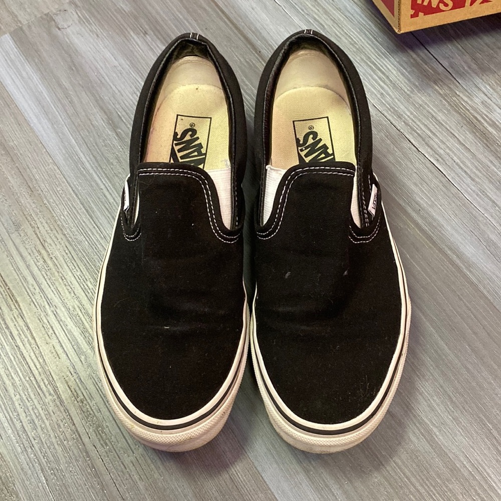 Black slip on vans